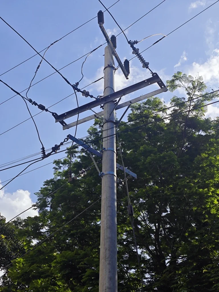 11kV Line Composite Post Insulator Application and Construction Site