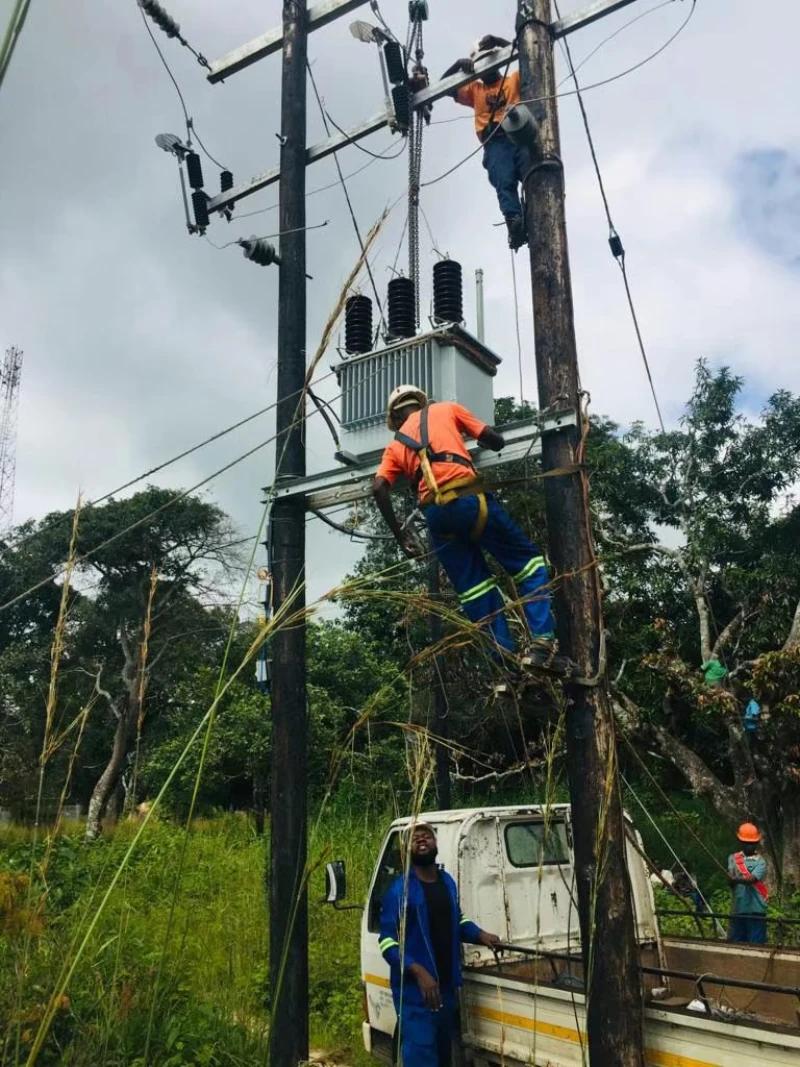 11kV Composite Post Insulator Project Construction Site in Zimbabwe