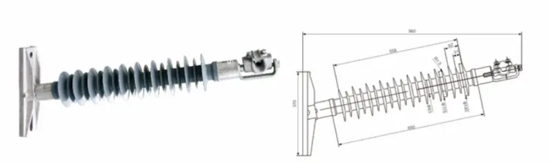 High Mechanical Strength 66kV Composite Post Insulator for Harsh Environments